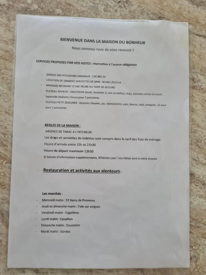 La Pause En Luberon Βίλα Cavaillon Εξωτερικό φωτογραφία